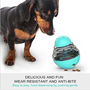 Hot selling pet adjustable leaky holes dog interactive training toys