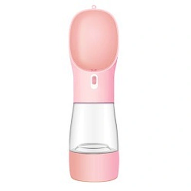 Portable Custom Logo Pet Feeding Bottle Travel Dog Water Bottle With Food Storage