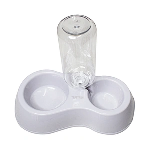TOPETZON Vertical Pet Gravity Automatic Drinking Fountain Feeder for dog and cat