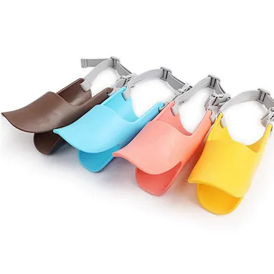 Pet Dog Muzzle Mask Covers Adjustable Soft Breathable Silicone Dog Muzzle