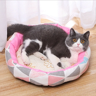 2020 hot sale Lamb wool pet bed for winter dog bed round pet bed