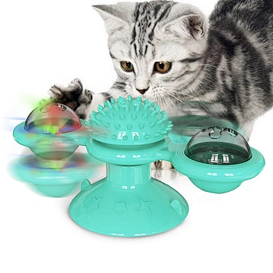 Amazon hot selling interactive toys training cat turntable pet toys