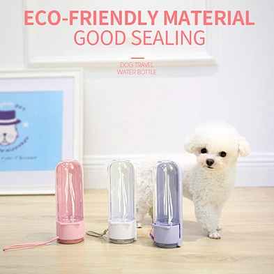 Wholesale Dog Travel Water Bottle Portable Foldable Plastic Pet Cat Dog Water Bottle
