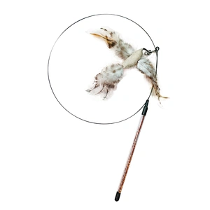 2021 hot selling pet toy feather bells cat funny bird cat pet toys