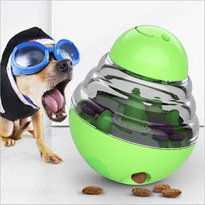 Hot selling pet adjustable leaky holes dog interactive training toys