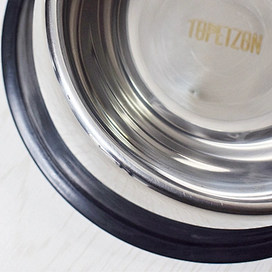 TOPETZON Elevated Food Bowl Large Stainless Steel Dog Bowl Cat Feeding Bowl