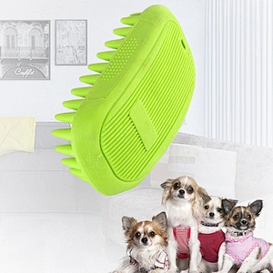 Pet Dog Grooming Brush Wholesale Rubber Hair Cleaning Dog Bath Massage Brush