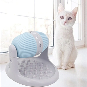 Pet Cat Dog Treat Dispenser Slow Feeder Roller Interactive Dog Treat Toy