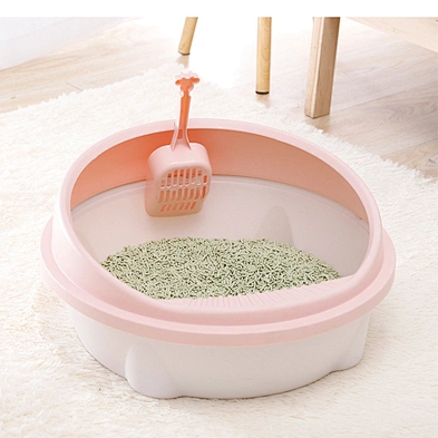 Cat Litter Box Toilet Large Design Plastic Round Cat Litter Tray For Sale
