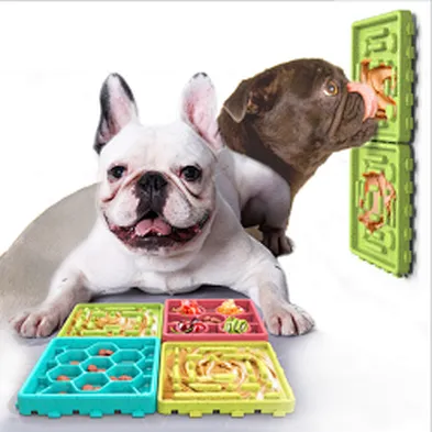 Friendly licking dog toy feeder bowl dog licking mat slow feeder