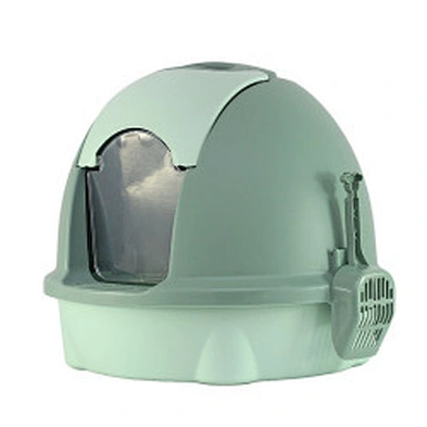 Hot sale enclosed litter box for fat cats anti-splashing cat toilet cat litter box