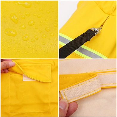 Hot sale New Design Pet raincoat PU Reflect Light Waterproof Clothes Pet Raincoat for dog