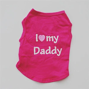 Summer Cool Puppy Dog Shirt Custom Logo Cheap Cute Pet Small Dog Summer Clothes