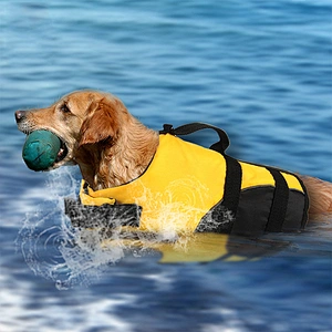 Wholesale Pet Safety Jacket Inflatable PVC Airbag Reflective Dogs Life Vest Adjustable Dog Swimsuit
