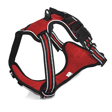 Adjustable Dog Harness Durable Custom Mesh Nylon Solid Reflective Dog Harness