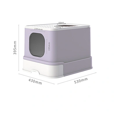 Large drawer top entry litter box full enclosed cat toilet deodorant cat litter box