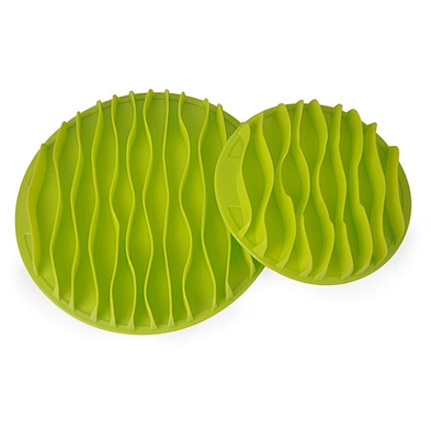 Wholesale Pet Dog Slow Feeder Bowl Plastic TPR Wave Durable Dog Pet Bowl