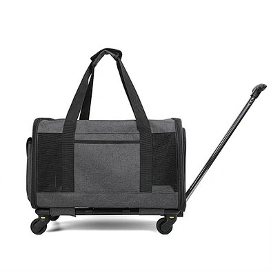 Travel Dog Trolleys Carrier Stroller Big Capacity Breathable Cat Pet Trolley With Wheels