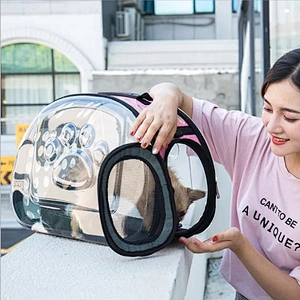 Hot selling portable breathable accommodating pet travel carrier pet bag