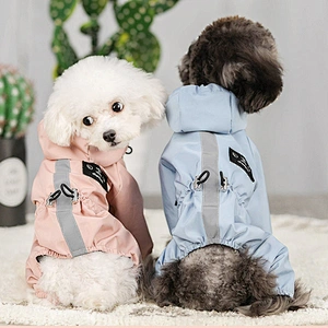 Outdoor Dog Rain Jacket Sport Clothes Breathable Reflective Waterproof Dog Rain Coat