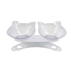Wholesale pet bowls double bowl for food and water Anti-slip and neck guard bowls for dogs and cats