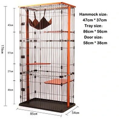 Cheap Large Cat Cage Villa Stainless Steel Luxury Big 3 Layer Cat Cage