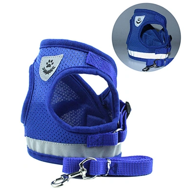 High Quality Designers Reflective Dog Harness Custom 2021 Adjustable Dog Harness Vest With Leash