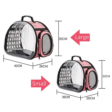 Hot selling portable breathable accommodating pet travel carrier pet bag