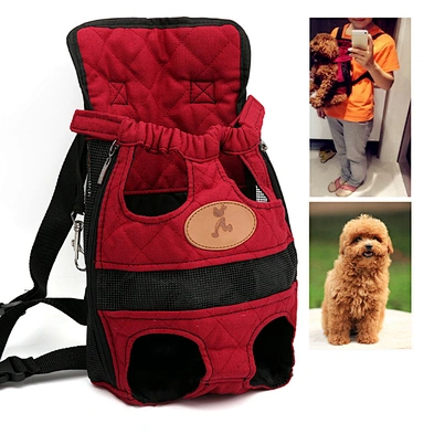 Hot Sale Outdoor Pet Breathable Adjustable Legs out Pet Dog Carrier Front Chest Backpack