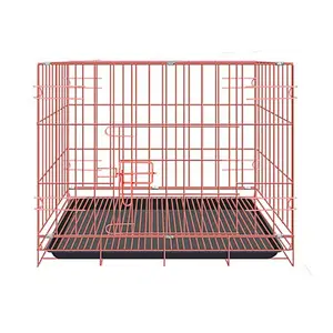 Metal Dog Kennels Stainless Steel Foldable Indoor Large Pet Dog Cages