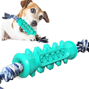 Eco-friendly pet chew rope toy dog toothbrush puppy chew toy set