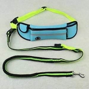 Multi function Durable Waterproof Elastic Reflective Bungee Hands Free Dog Leash For Running