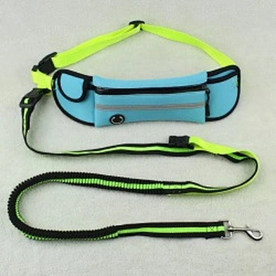 Multi function Durable Waterproof Elastic Reflective Bungee Hands Free Dog Leash For Running