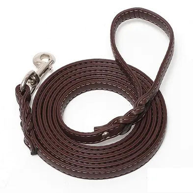 Wholesale Brass Snap Hook Dog Leash Large Rope Leather Dog Leashes For Dog