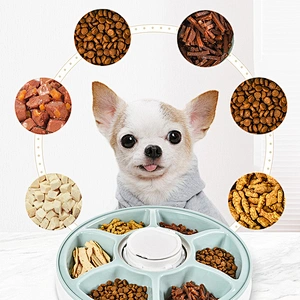 Amazon hot sale pet dry wet food dispenser smart automatic pet food feeder for dog cat