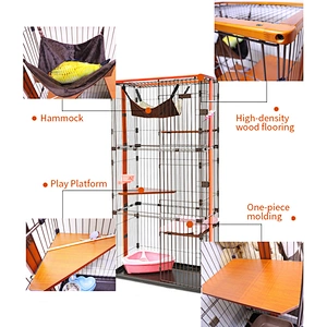 Cheap Large Cat Cage Villa Stainless Steel Luxury Big 3 Layer Cat Cage