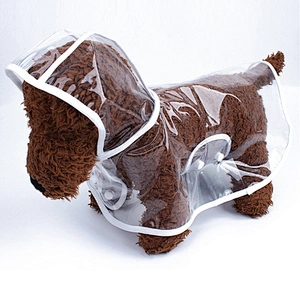 Wholesale  Dog Raincoat Dog Rain Clothes waterproof Pet Clothes Transparent Raincoat