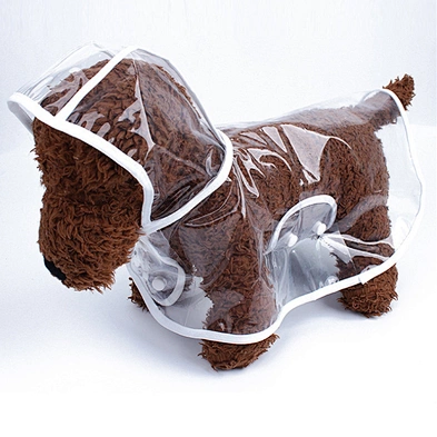 Wholesale  Dog Raincoat Dog Rain Clothes waterproof Pet Clothes Transparent Raincoat