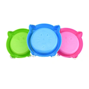 2021 new design Anti-fall cat style pet food water dog cat bowl