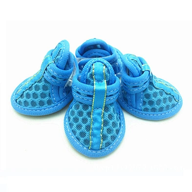 Wholesale pet dog boots breathable soft mesh pink large dog shoes for summer
