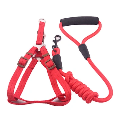 Dog Harness and Leash Nylon Strong Waterproof Luxury Dog Leash Set
