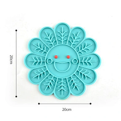 Pet Cat Dog Lick Mat Interactive Fish Shape Silicone Slow Feeder Dog Bowl