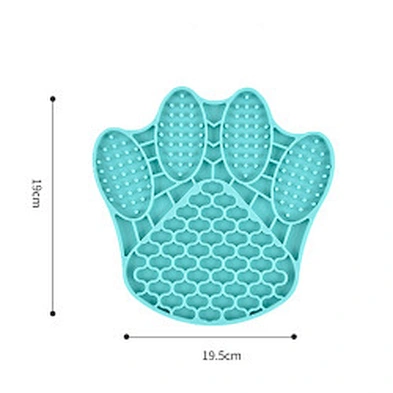 Pet Cat Dog Lick Mat Interactive Fish Shape Silicone Slow Feeder Dog Bowl