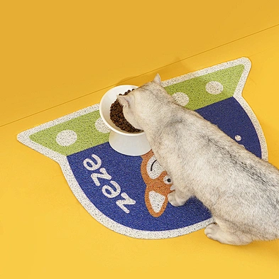 High Quality PVC Cat Litter Mat Waterproof Non-Slip Underside Easy To Clean Pet Mat Cute Cat Litter Mat