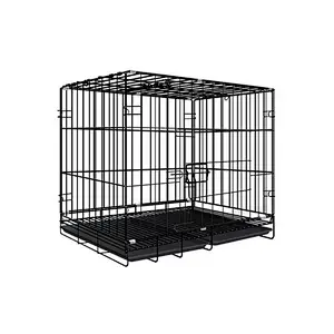 Metal Dog Kennels Stainless Steel Foldable Indoor Large Pet Dog Cages