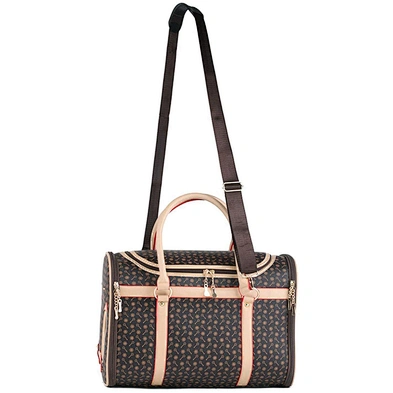 Pet Cat Travel Bag  Printed Leather Collapsible Portable Dog Cat Carrier Bag