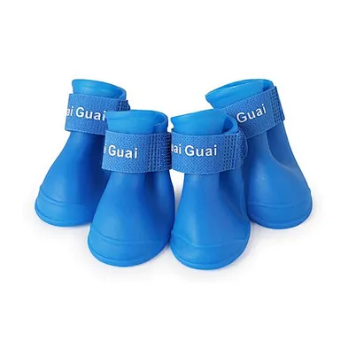 Summer dog rain shoes waterproof silicone dog rain boots pet shoes for dogs