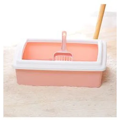 Wholesale plastic top entry cat litter tray box toilet large litter box for cats