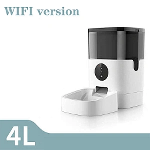 2020 new automatic pet feeder wifi remote control timer smart cat automatic dog feeder with camera