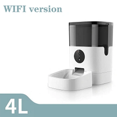 2020 new automatic pet feeder wifi remote control timer smart cat automatic dog feeder with camera